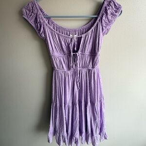 Flowy cottage core Aeropostale lavender dress